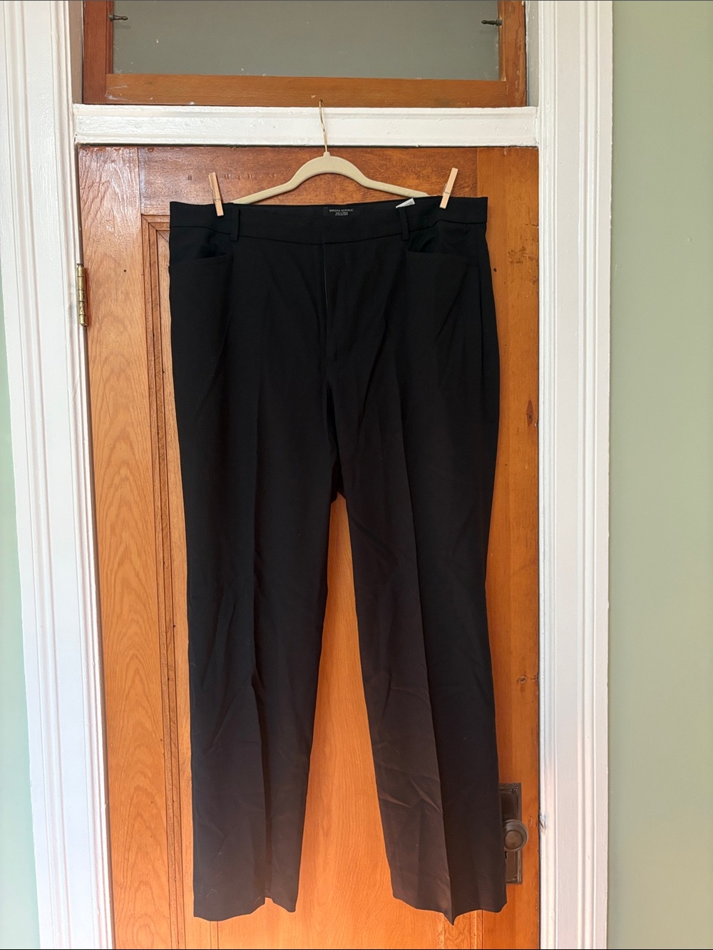 Banana Republic Siena Straight Italian Wool Pant
